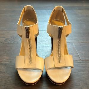 Michael Kors white heels